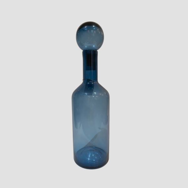 LG Blue Glass Décor Bottle